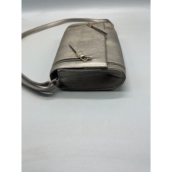 Dream Control clutch handbag purse gold snap front adjustable strap 2 zip READ - Picture 6 of 13